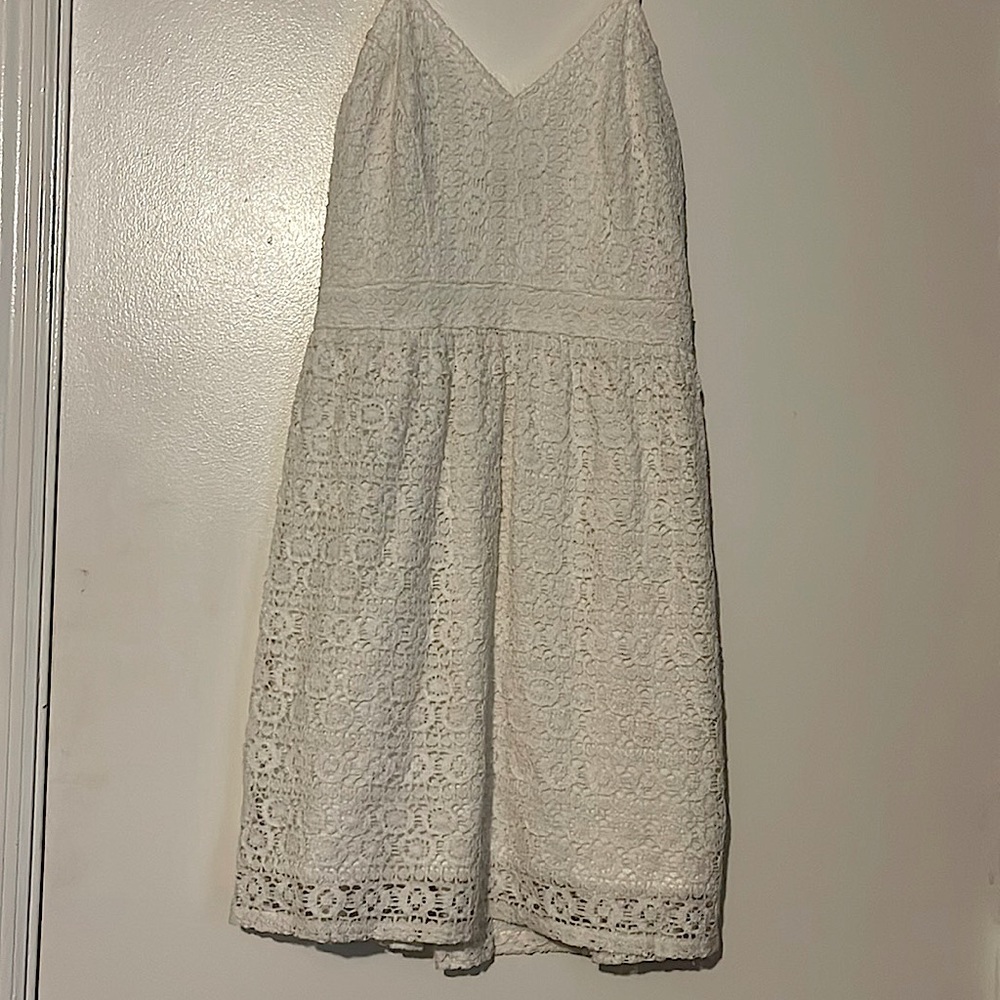 Abercrombie & Fitch White Eyelet Dress
